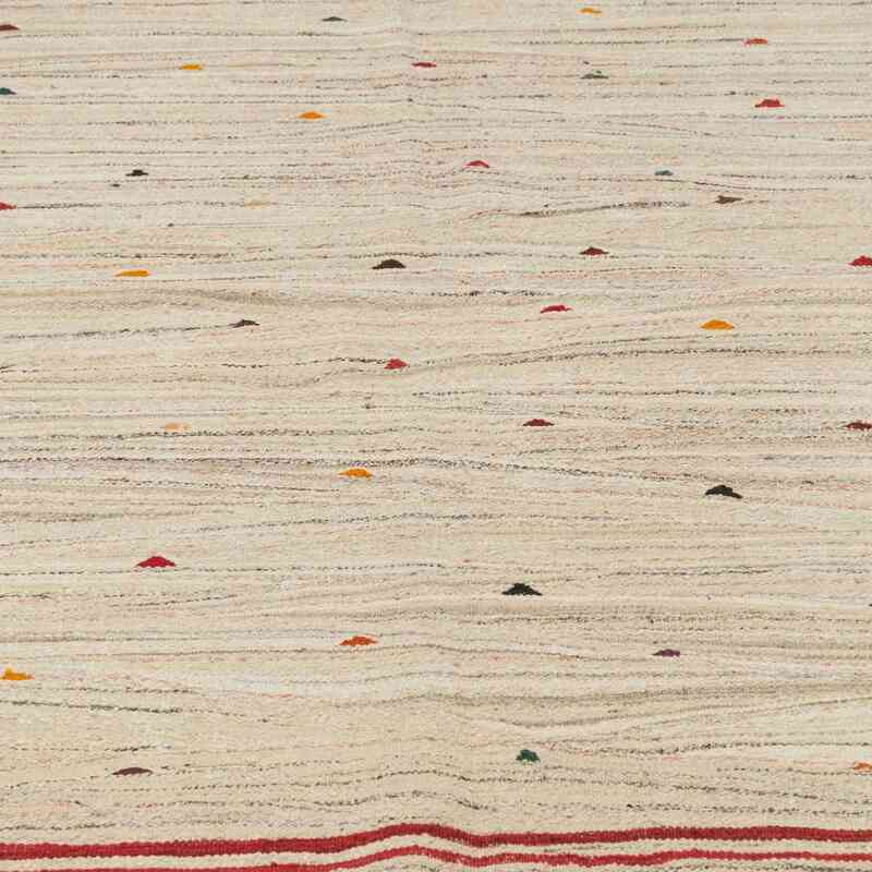 Bej Yeni Kök Boya El Dokuma Kilim - 123 cm x 178 cm - K0036464