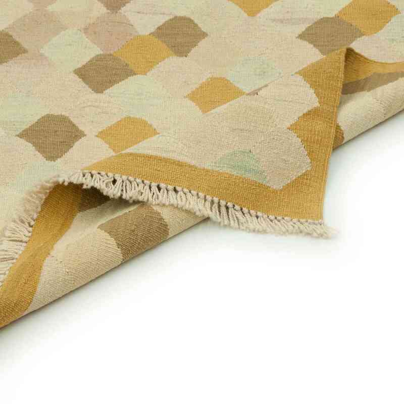 New Handwoven Turkish Kilim Rug - 4' 3" x 6'  (51" x 72") - K0036466