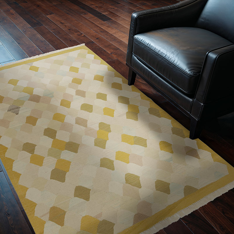 New Handwoven Turkish Kilim Rug - 4' 3" x 6'  (51" x 72") - K0036466