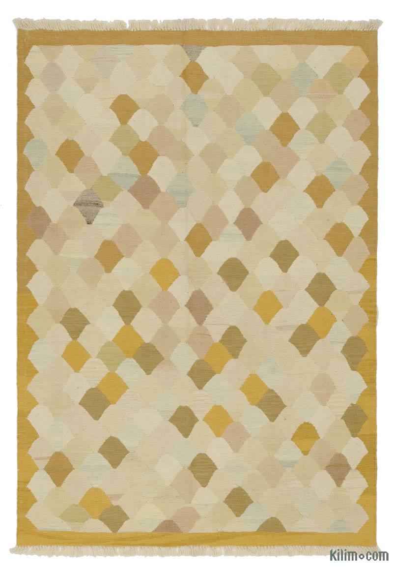 New Handwoven Turkish Kilim Rug - 4' 3" x 6'  (51" x 72") - K0036466