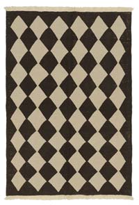 Brown, Beige New Handwoven Turkish Kilim Rug