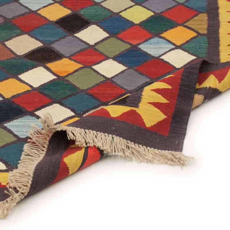Çok Renkli Yeni Kök Boya Yolluk Kilim - 113 cm x 247 cm - K0036471