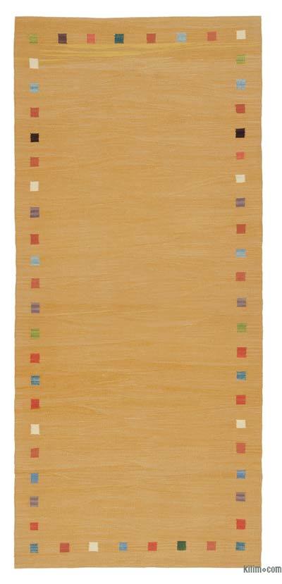Sarı Yeni Kök Boya Yolluk Kilim - 102 cm x 224 cm