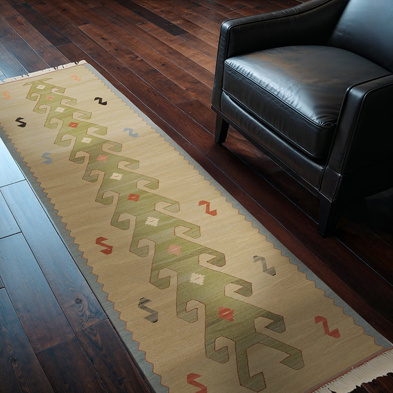Beige New Turkish Kilim Runner - 2' 6" x 6' 11" (30" x 83") - K0036477