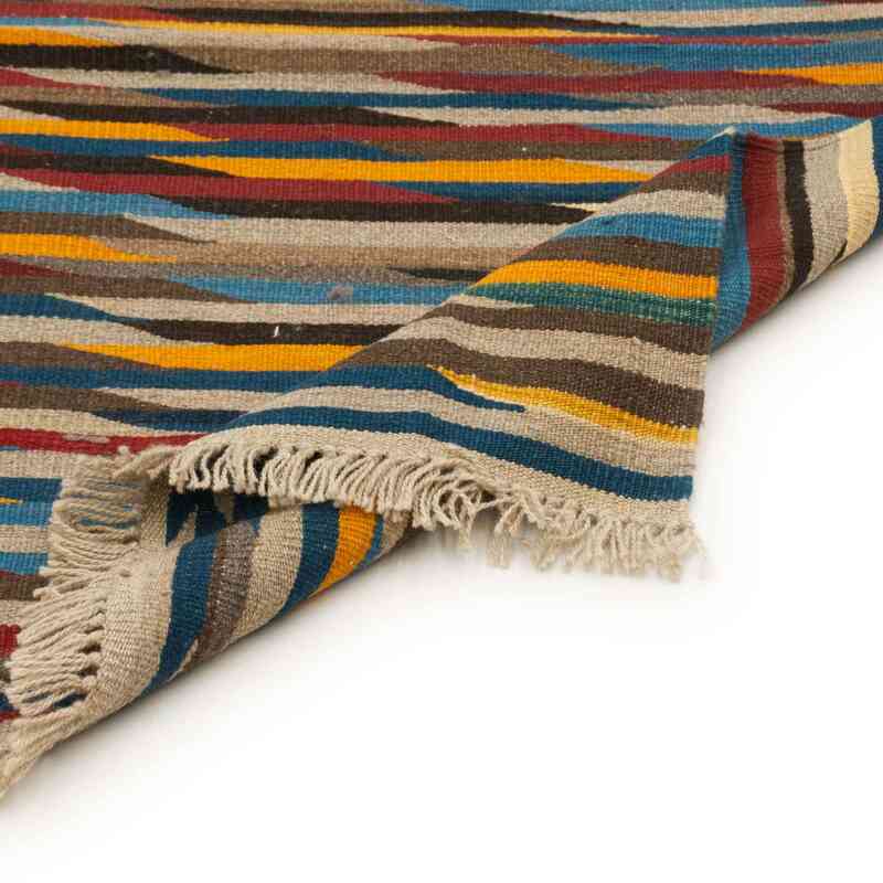 Multicolor New Turkish Kilim Runner - K0036480