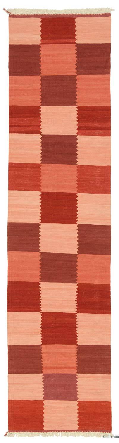 Kırmızı Yeni Kök Boya Yolluk Kilim - 80 cm x 334 cm
