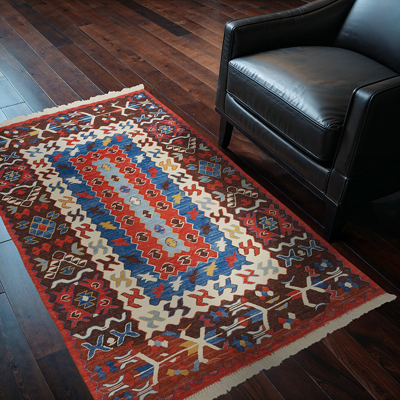 Multicolor New Handwoven Turkish Kilim Rug - 3' 10" x 5' 4" (46" x 64") - K0036511