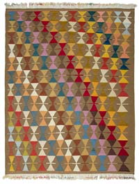 Çok Renkli Yeni Kök Boya El Dokuma Kilim - 218 cm x 273 cm