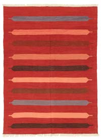 Red New Handwoven Turkish Kilim Rug