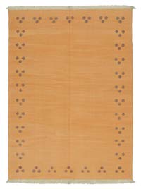 Sarı Yeni Kök Boya El Dokuma Kilim - 174 cm x 237 cm