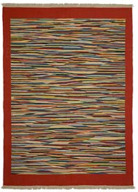 Çok Renkli Yeni Kök Boya El Dokuma Kilim - 172 cm x 242 cm