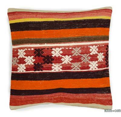 Kilim Pillow Cover - 1' 4" x 1' 4" (16 in. x 16 in.)