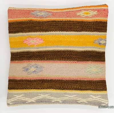Kilim Pillow Cover - 1' 4" x 1' 4" (16 in. x 16 in.)