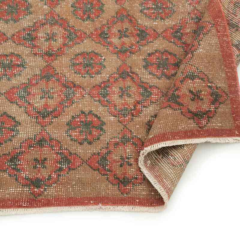 Alfombra Vintage Turca Anudada a Mano - 126 cm x 205 cm - K0036907