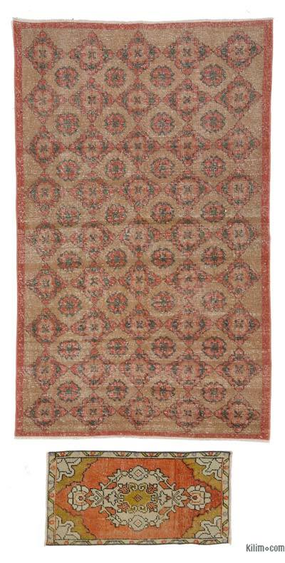 Vintage Turkish Hand-Knotted Rug - 4' 2" x 6' 9" (50 in. x 81 in.)