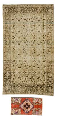 Vintage Turkish Hand-Knotted Rug - 4' 2" x 6' 8" (50" x 80")