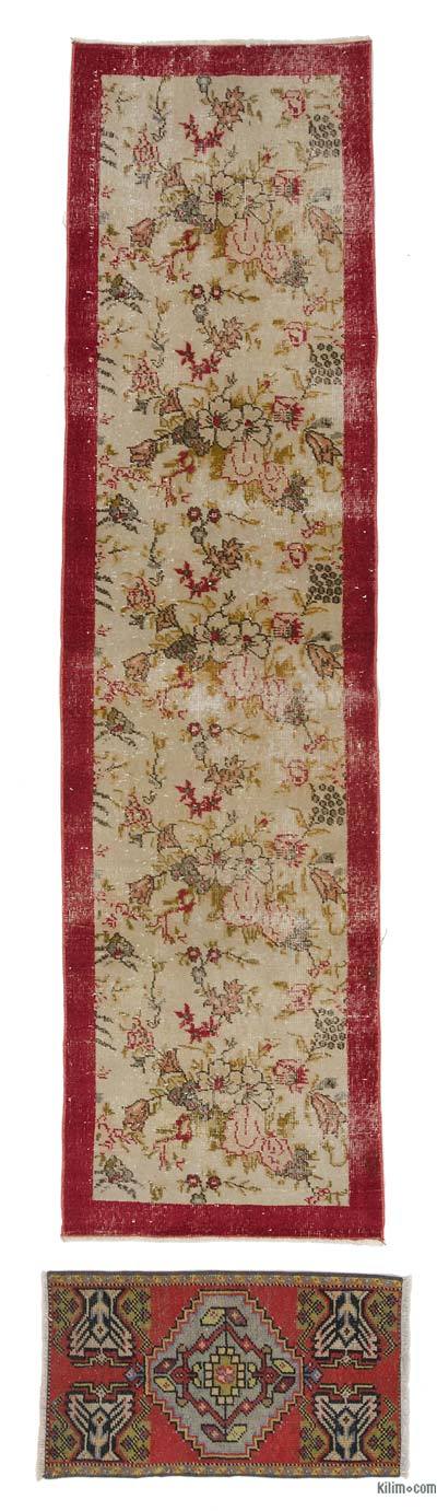 El Dokuma Vintage Halı - 76 cm x 284 cm