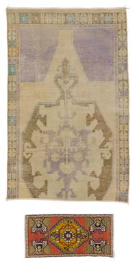 El Dokuma Vintage Halı - 133 cm x 209 cm