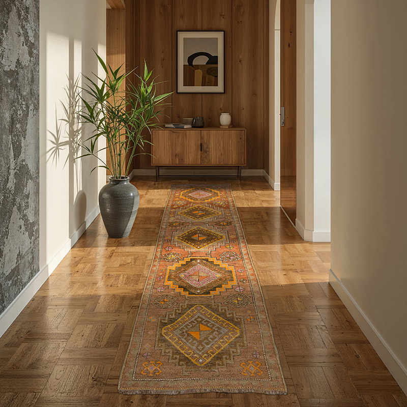 Alfombra Vintage de pasillo - 81 cm x 268 cm - K0036934