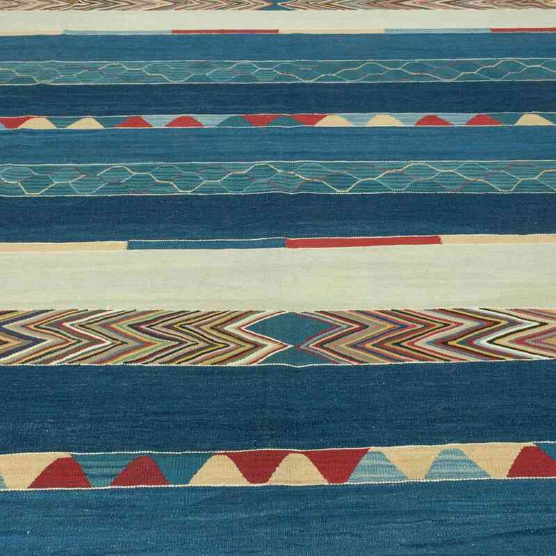 Lacivert Yeni El Dokuma Kilim - K0036946