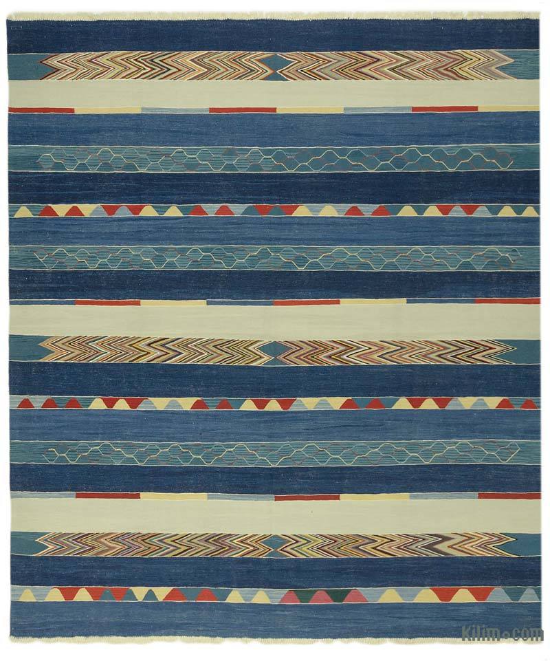 Lacivert Yeni El Dokuma Kilim - K0036946
