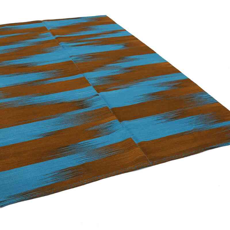 Lacivert, Kahverengi Yeni Anadolu Kilimi - 203 cm x 290 cm - K0037003