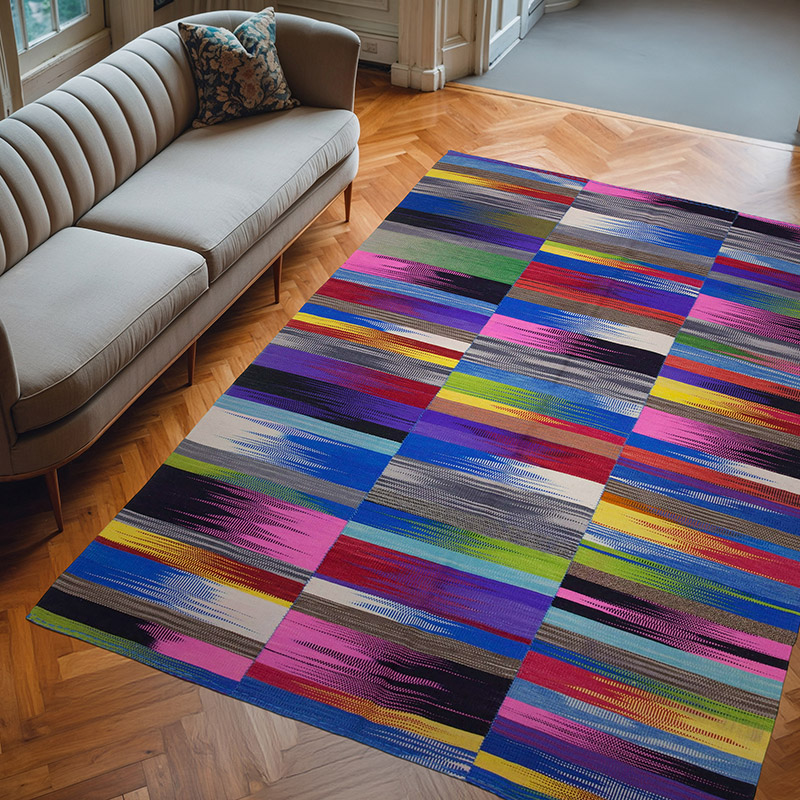 Çok Renkli Yeni Anadolu Kilimi - 207 cm x 293 cm - K0037004