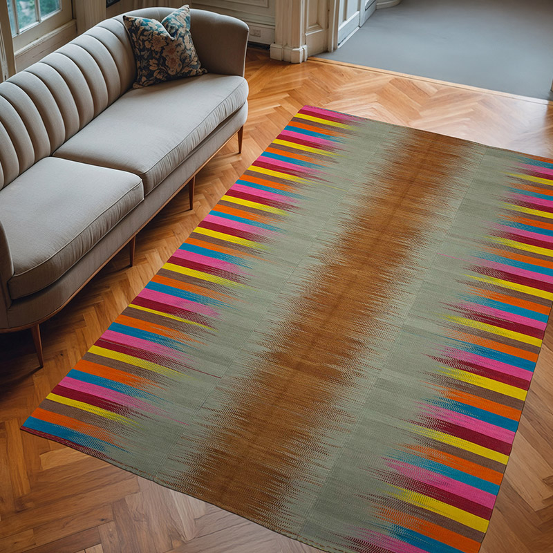 Çok Renkli Yeni Anadolu Kilimi - 211 cm x 316 cm - K0037008