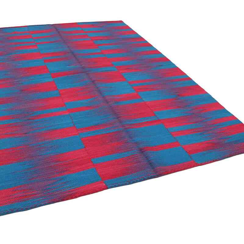 Multicolor Neo Caspian Kilim Rug - 6' 8" x 9' 2" (80" x 110") - K0037015