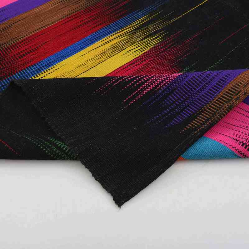 Black, Multicolor Neo Caspian Kilim Rug - 6' 8" x 9' 7" (80 in. x 115 in.) - K0037019