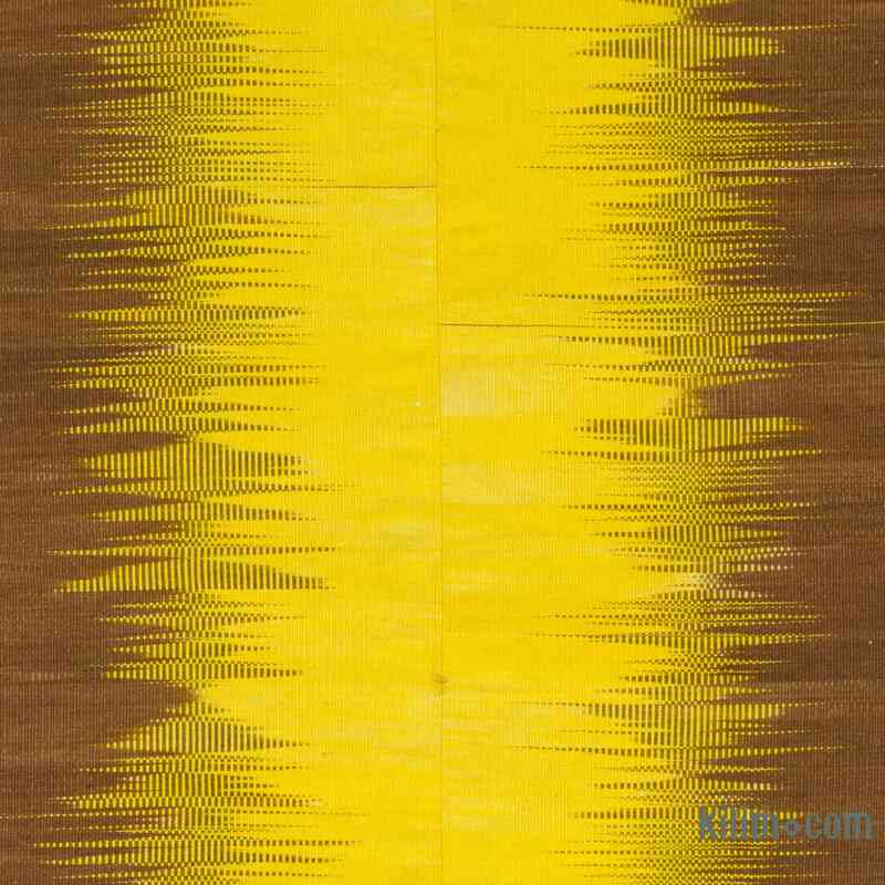 Sarı, Kahverengi Yeni Anadolu Kilimi - 202 cm x 306 cm - K0037032
