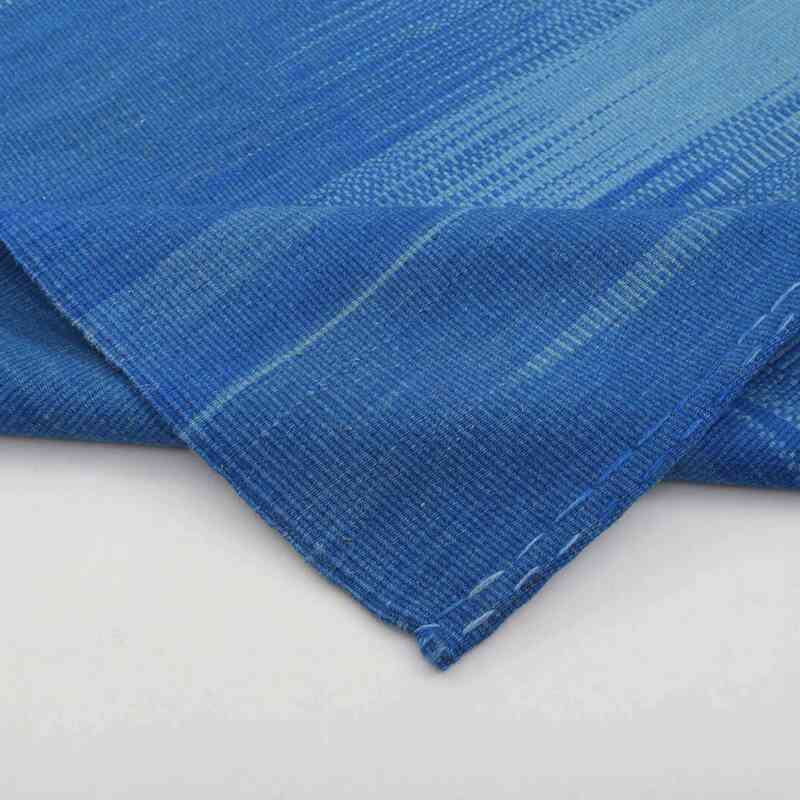 Azul Oscuro Alfombra Neo Caspian Kilim - 207 cm x 263 cm - K0037042
