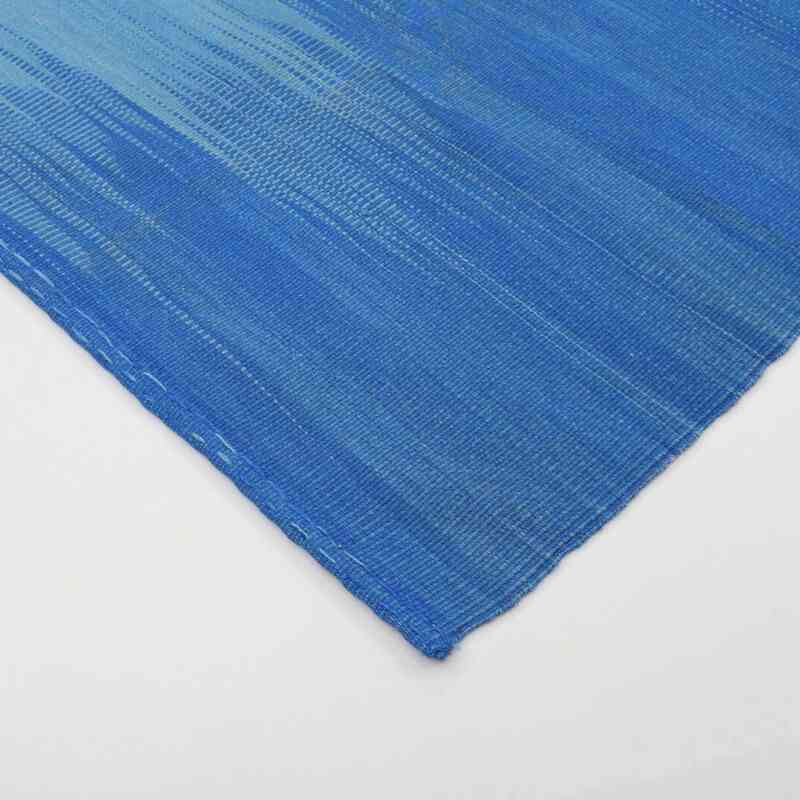 Azul Oscuro Alfombra Neo Caspian Kilim - 207 cm x 263 cm - K0037042