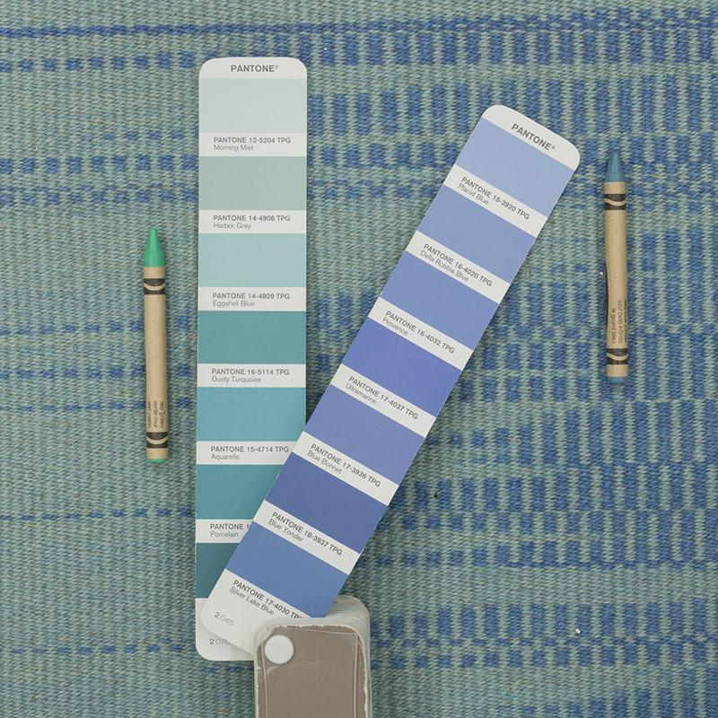 Azul Oscuro Alfombra Neo Caspian Kilim - 365 cm x 483 cm - K0037055