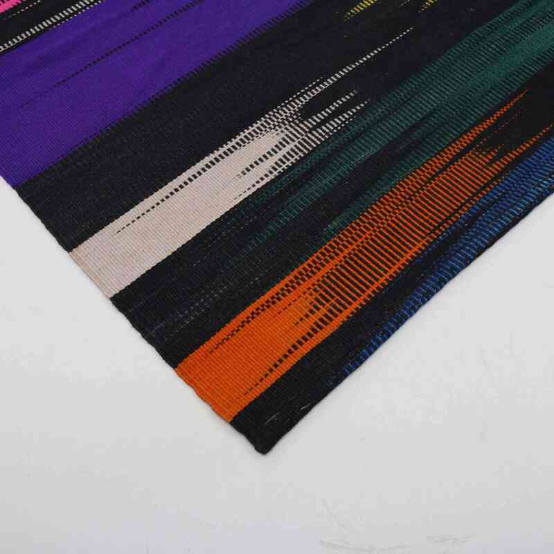 Siyah, Çok Renkli Yeni Anadolu Kilimi - 294 cm x 390 cm - K0037061