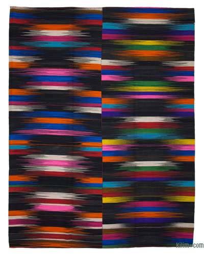 Çok Renkli, Siyah Yeni Anadolu Kilimi - 296 cm x 386 cm