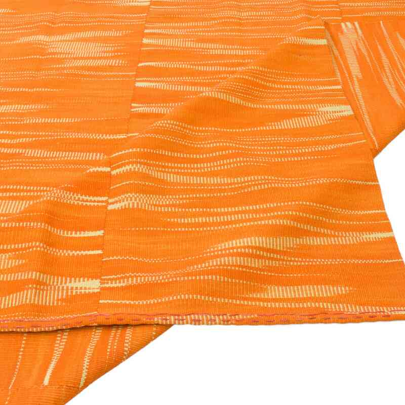 Orange Neo Caspian Kilim Rug - 10' 11" x 12' 11" (131" x 155") - K0037074