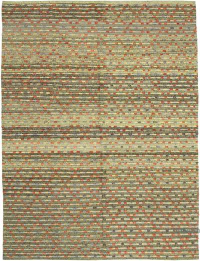 New Contemporary Hand-Knotted Wool Rug - 8' 6" x 11' 5" (102 in. x 137 in.)