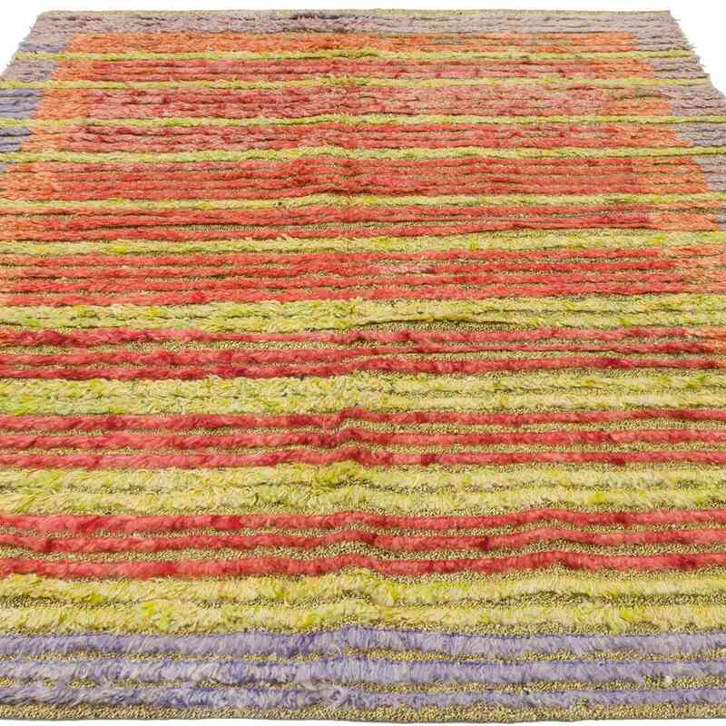 New Contemporary Hand-Knotted Wool Rug - 4' 10" x 6' 10" (58 in. x 82 in.) - K0037097
