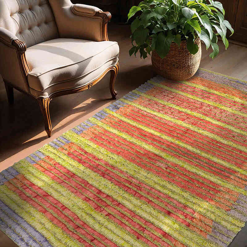 Nueva Alfombra Turca Anudada a Mano - 148 cm x 209 cm - K0037097