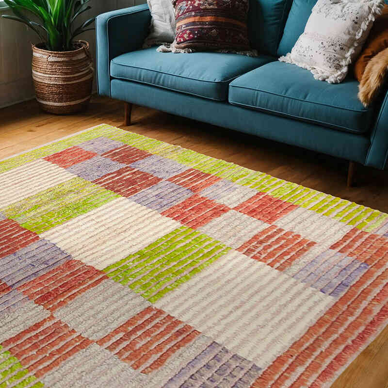 Nueva Alfombra Turca Anudada a Mano - 158 cm x 203 cm - K0037106