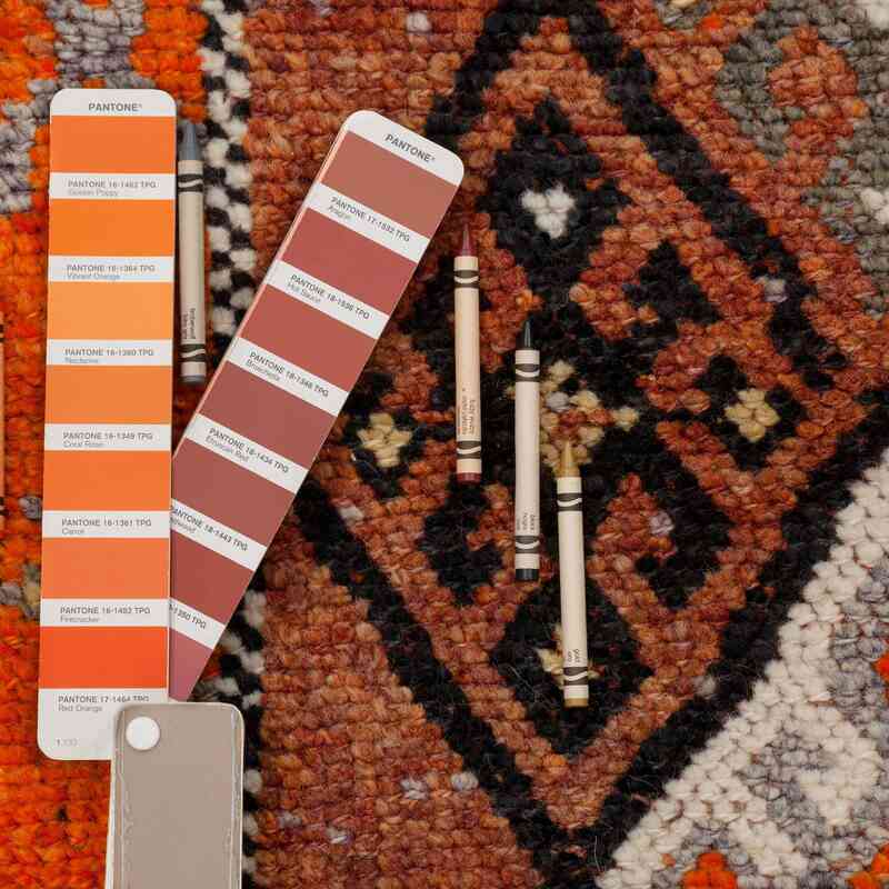 Multicolor Alfombra Vintage de pasillo - 79 cm x 401 cm - K0037122