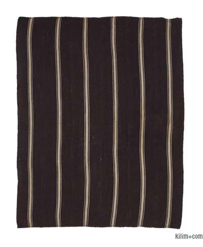 Brown Vintage Anatolian Kilim Rug - 6' 4" x 8'  (76 in. x 96 in.)