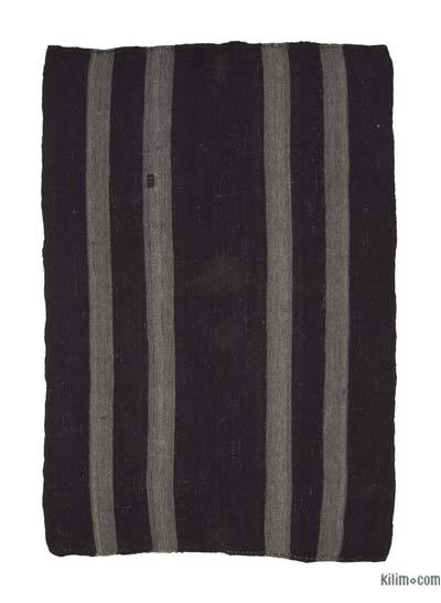 Kahverengi Vintage Anadolu 'Kıl' Kilim - 182 cm x 260 cm