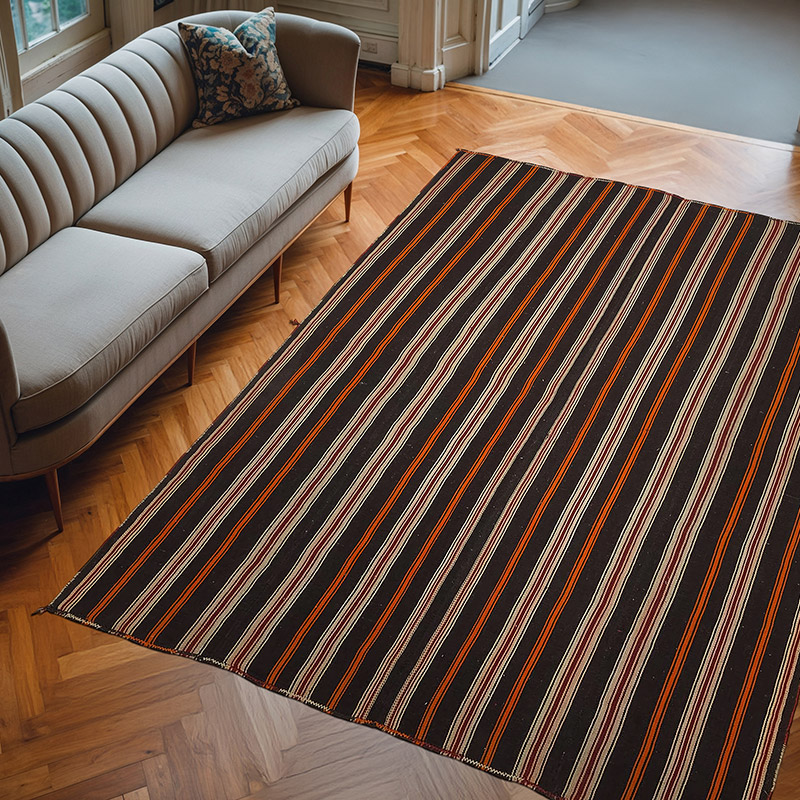 Vintage Anadolu 'Kıl' Kilim - 212 cm x 284 cm - K0037170