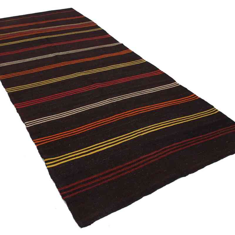 Vintage Anatolian Kilim Rug - 5'  x 11' 11" (60" x 143") - K0037182