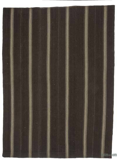 棕色古董Anatolian Kilim地毯- 8' 9