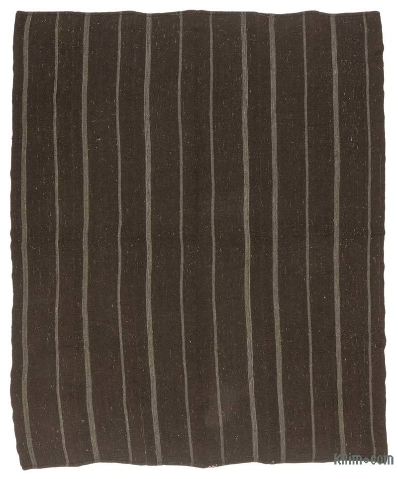 Kahverengi Vintage Anadolu 'Kıl' Kilim - 270 cm x 325 cm - K0037215