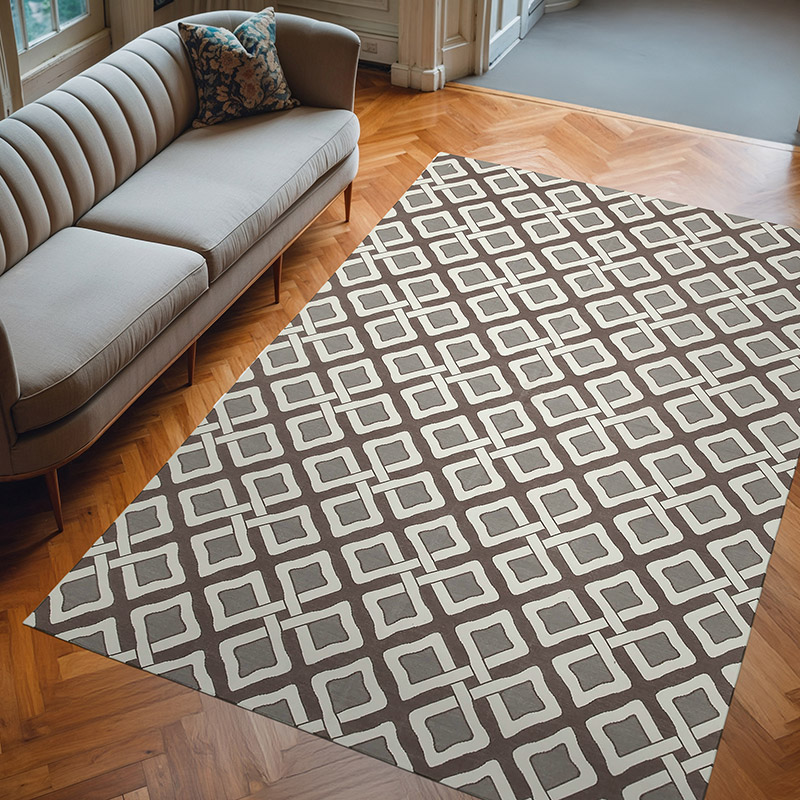 New Dhurrie Rug - 6' 2" x 9'  (74" x 108") - K0037304