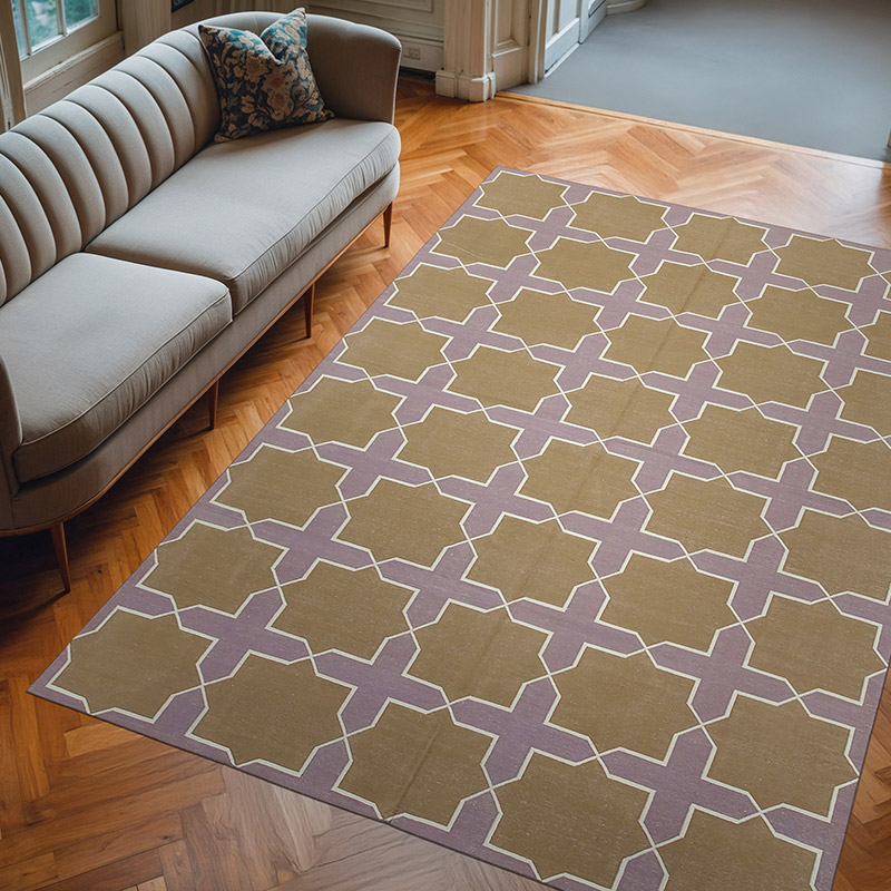 New Dhurrie Rug - 6' 3" x 8' 10" (75" x 106") - K0037306